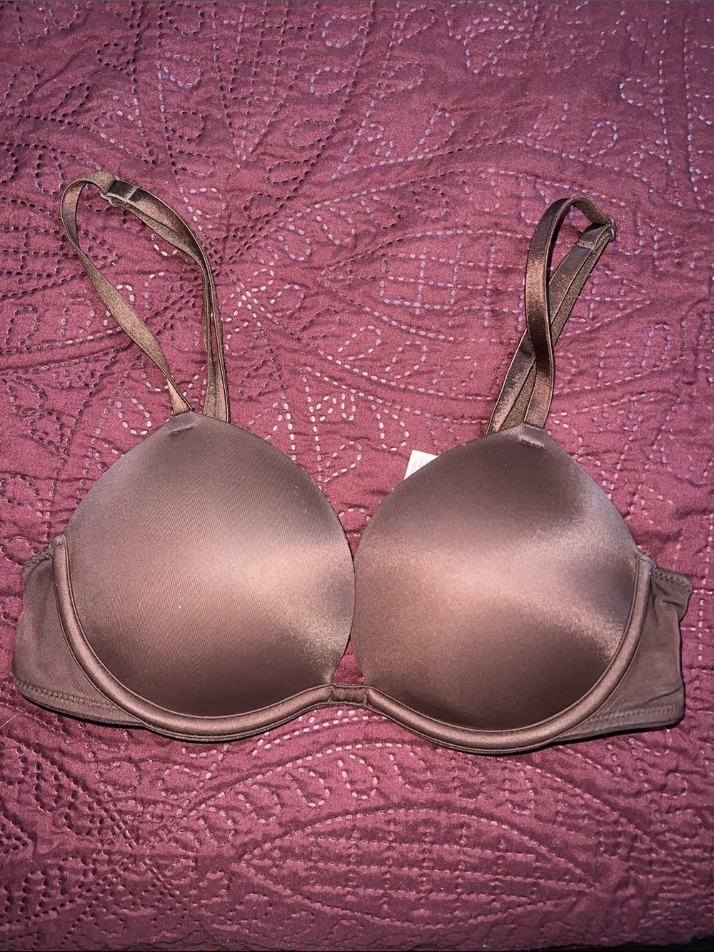 PINK Victoria's Secret Smooth Molded Bra in Brown